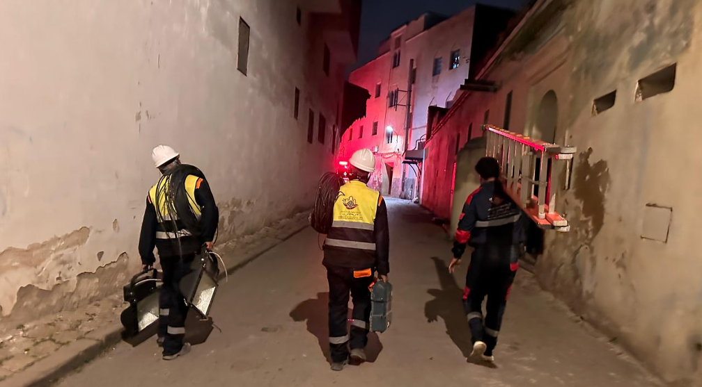 مشاركة الشركة الجهوية متعددة الخدمات فاس مكناس في تمرين ميداني بفاس العتيقة لتعزيز جاهزية التدخل في الكوارث بحضور والي الجهة ووالي الأمن