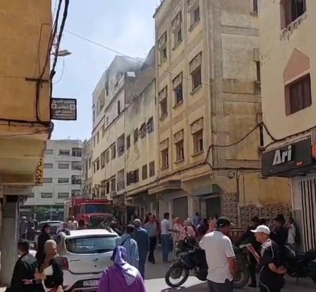 فاس.. حريق مهول بشقة بالمونفلوري1 و استنفار لمحاصرة النيران