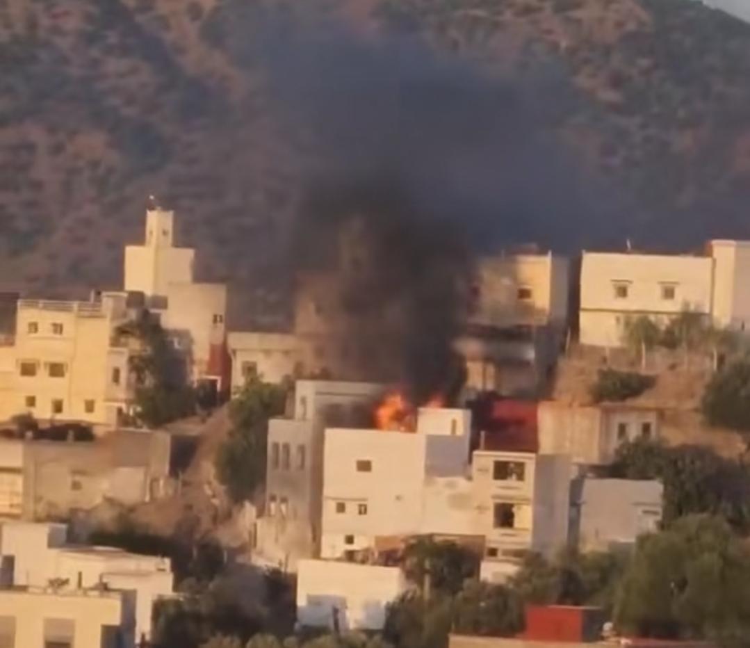 تاونات..انفجار قنينة غاز  بمنزل بحي حجر دريان دون خسائر بشرية