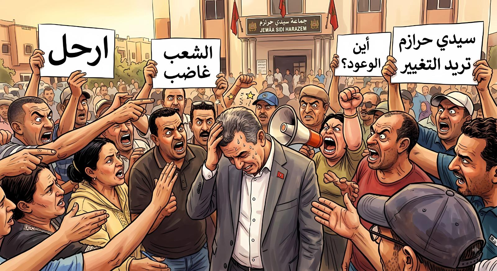انفراد..مستشارون بسيدي احرازم  يطردون برلماني بارز و يرفضون دعمه ويصطفون خلف زينة شاهيم